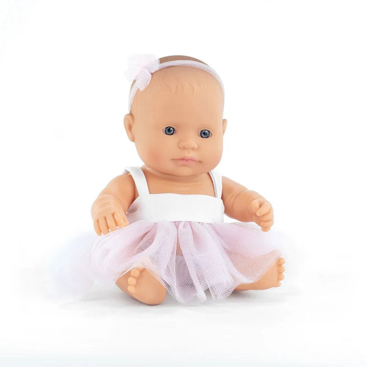Miniland Babypuppe – Europäisches Mädchen 21 cm – mit Vanilleduft – wasserfest – 10 Monate