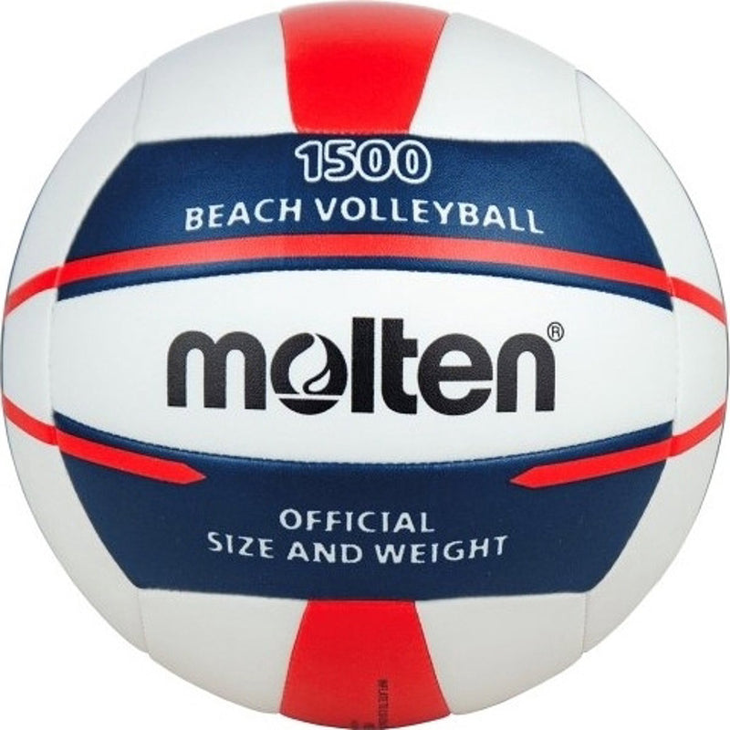 Molten v5b1500 Beachvolleyball – weiß blau rot | Größe: 5