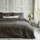 Damai bellezza - Bettbezug - Satin - 140x200 220 cm - schwarz + 1 Kissenbezug 60x70
