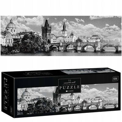 Geronimo Games Puzzle - 1000 Teile - Interdruk Panorama-Puzzle 1000 Teile Prager Brücke -