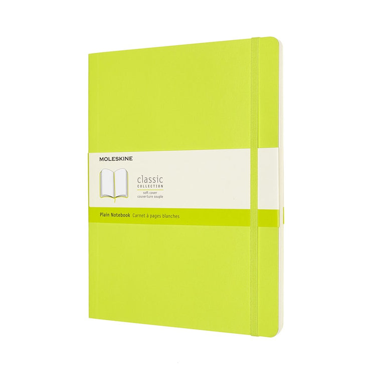 Klassisches Moleskine-Notizbuch – extra groß – Softcover – leer – Zitronengrün