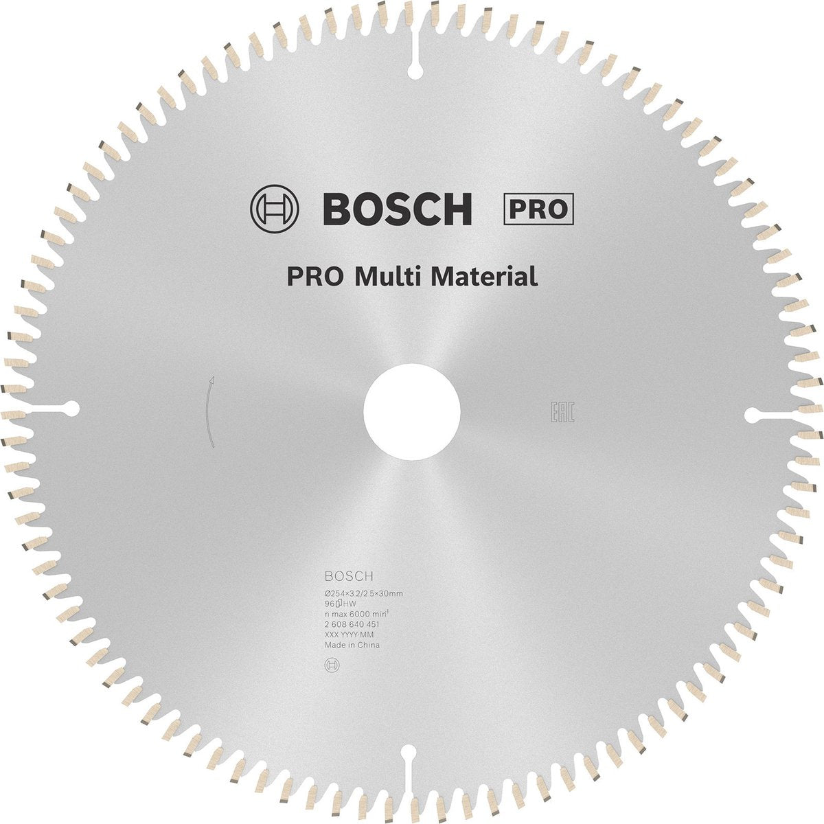 Bosch cirkzb multi k vt 254x30x3,2 96t tr-f