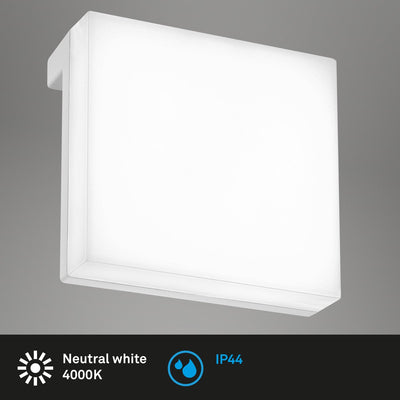 Briloner aniani – Set mit 2 Spiegellampen – Spiegelbeleuchtung Badezimmer – neutralweißes Licht 4.000 K – 6 W – 600 lm – Chrom – 8 x 8 x 3,5 cm