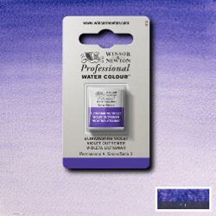 Winsor Newton professionelle Aquarellfarbe, halbe Tasse Ultramarinviolett