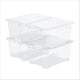 Rotho Core Basic Aufbewahrungsbox - 4er-Set - stapelbar - 44 ltr