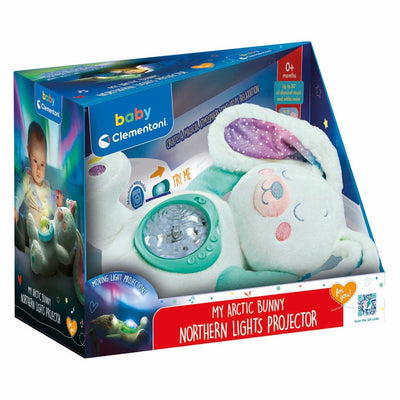 Clementoni Baby-Kaninchen-Kuscheltier, interaktives Nordlicht