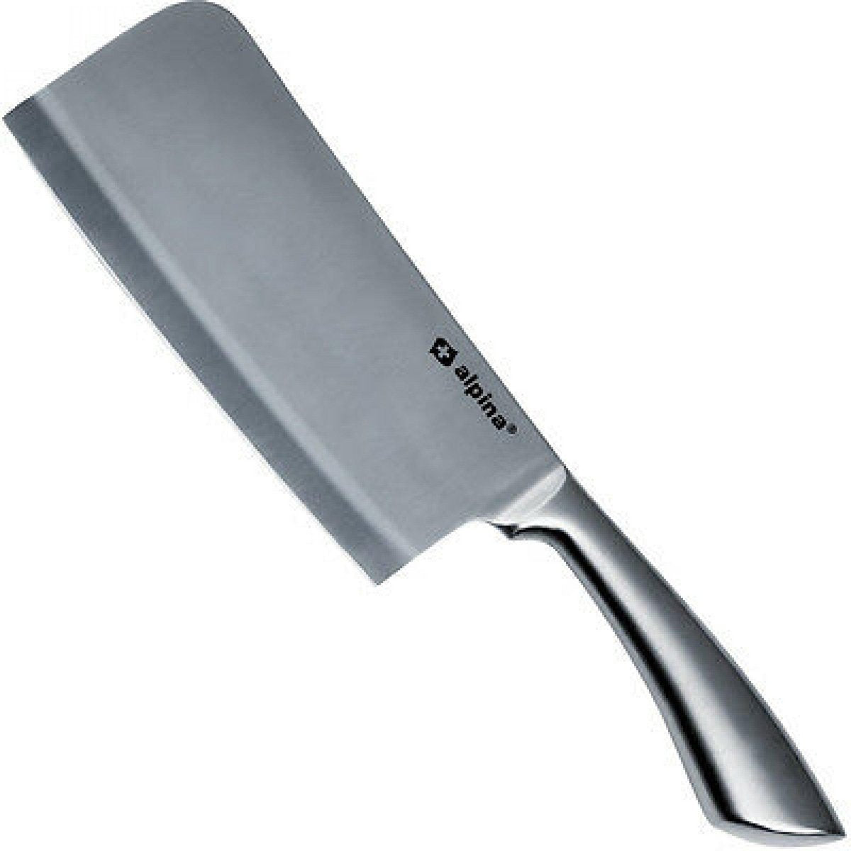 Alpina Kitchen Home Alpina Hackmesser Kochmesser Tranchiermesser – Edelstahl – 31 cm