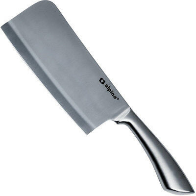 Alpina Kitchen Home Alpina Hackmesser Kochmesser Tranchiermesser – Edelstahl – 31 cm