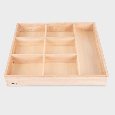 Tickit ® Sortierbox aus Holz (7 Fächer)