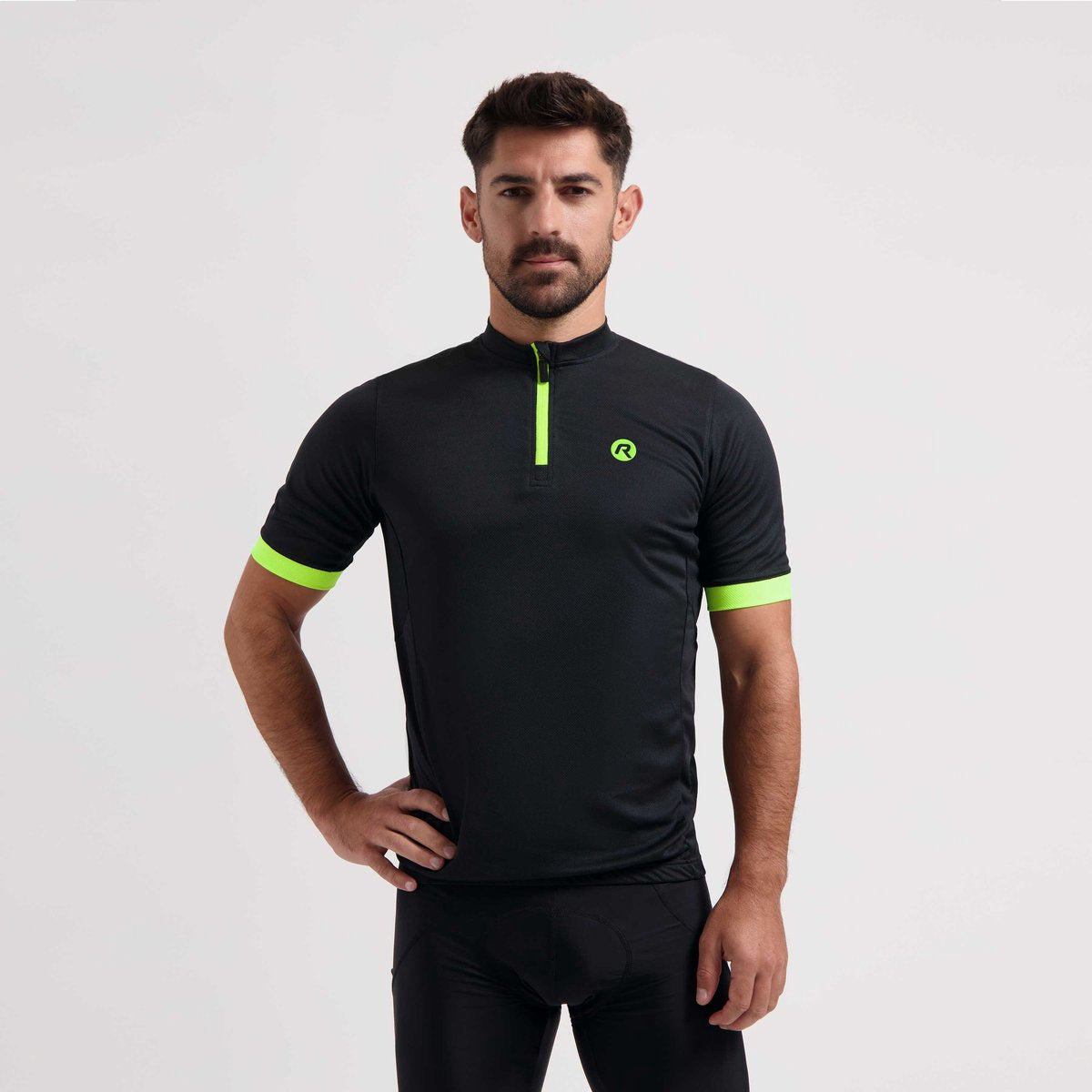 Rogelli Core Radtrikot Herren – Kurzarm – Schwarz fluoreszierend Gelb – XXL