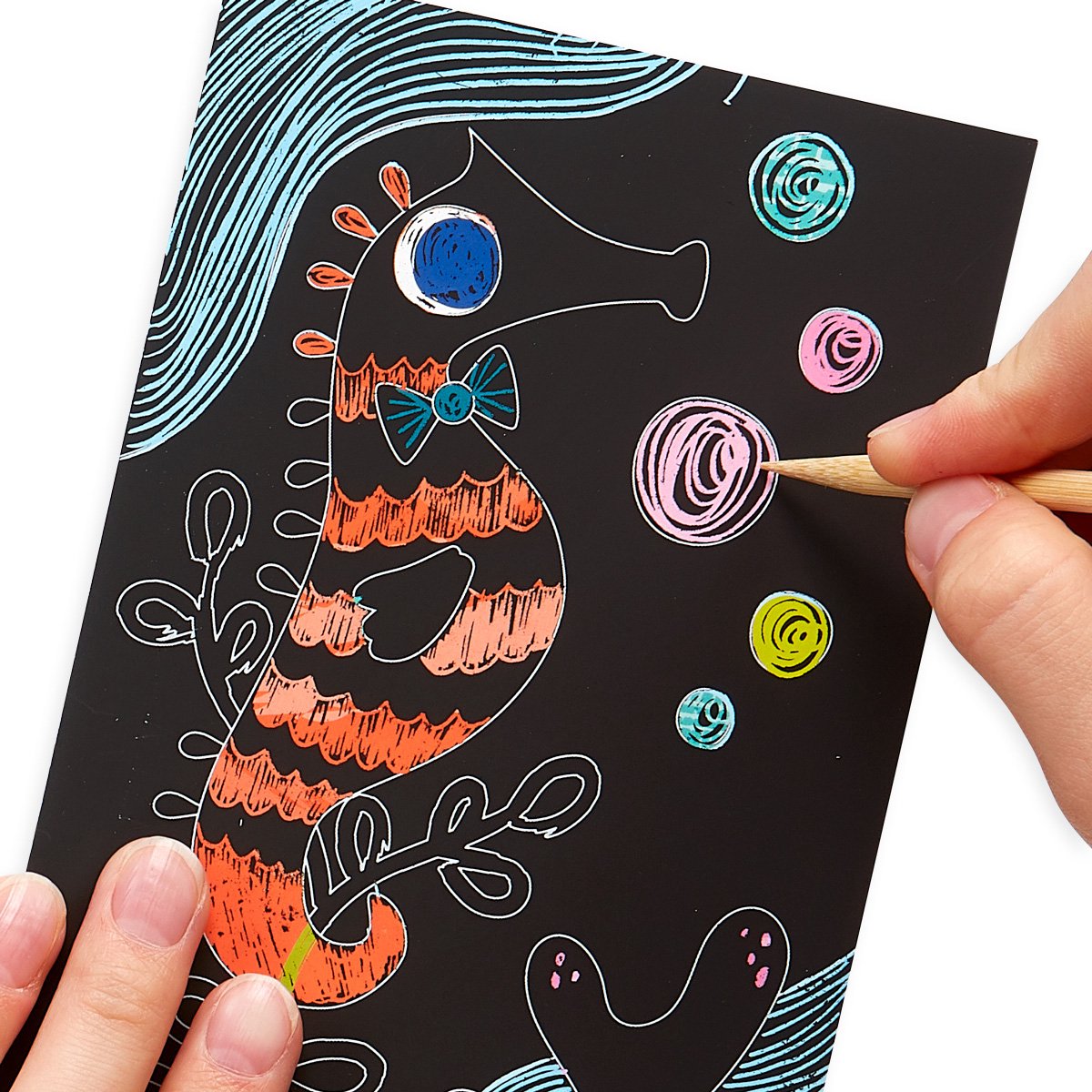 Ooly – Scratch Scribble – Mini – freundlicher Fisch