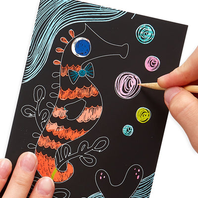 Ooly – Scratch Scribble – Mini – freundlicher Fisch
