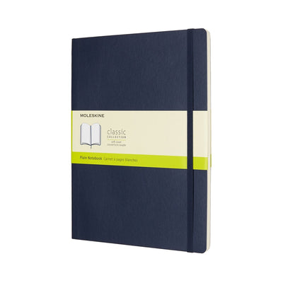 Klassisches Moleskine-Notizbuch – extra groß – Softcover – leer – Saphirblau