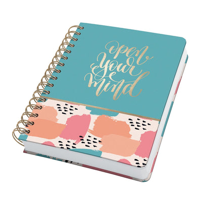 Sigel – Spiralnotizbuch – A5 – Jolie – Hardcover – 240 Seiten – Punkte – 120-Gramm-Papier – Pinselspuren – si-jn611