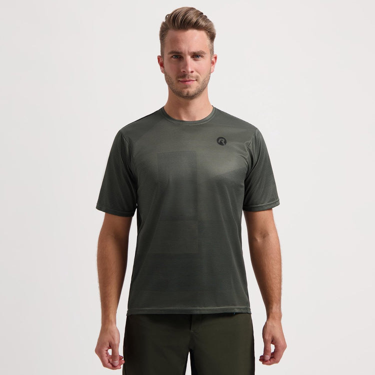 Rogelli Core Mountainbike Shirt Herren – Radshirt – Kurzarm – Grün – Advntr – Größe S