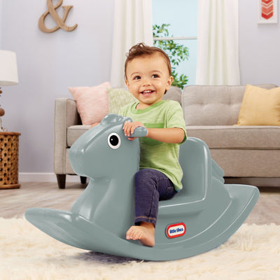 Little Tikes - Schaukelpferd - Schaukelwippe - Wippe für drinnen und draußen - Grau