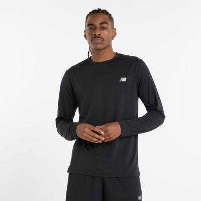 New Balance Sport Langarmshirt Herren Sportpullover - Schwarz