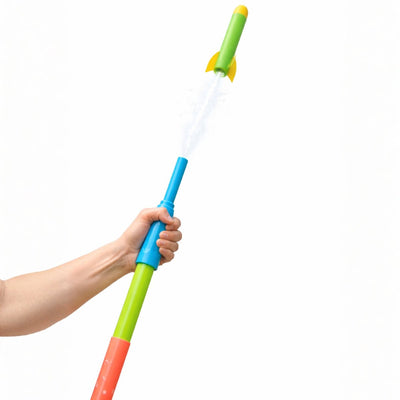 Eddy Toys Raketenstart-Spielzeugset 3-teilig – Schaumstoffraketen mit Startstab – Outdoor-Spielzeugraketen – Spielzeugraketen-Set – mehrfarbig – 1 zufällige Farbe