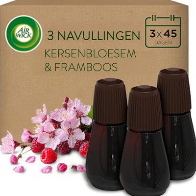 Air Wick Essential Mist Lufterfrischer – Kirschblüte – 3 Nachfüllungen