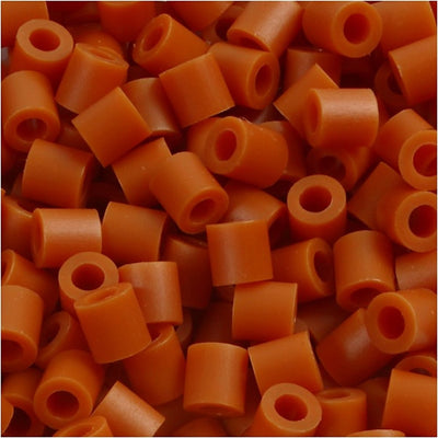 Nabbi-Perlen zum Aufbügeln, Größe 5 x 5 mm, Lochgröße 2,5 mm, mittel, rotbraun (32254), 6000 Stück, 1 Box