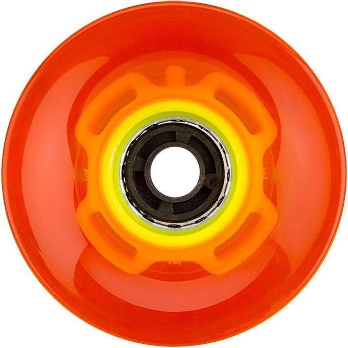 Nijdam LED-Räder für Flip-Grip-Board – 60 x 45 mm – Fluororange Fluorgelb