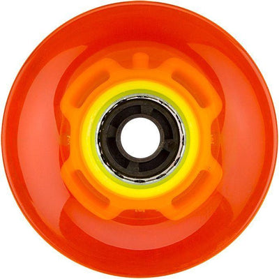 Nijdam LED-Räder für Flip-Grip-Board – 60 x 45 mm – Fluororange Fluorgelb