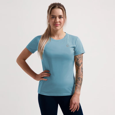 Rogelli Core Laufshirt Damen – Kurzarm – Blau – M