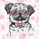 Diamond dotz® Umarmung eines Mops Diamond Dotz 43x43 cm