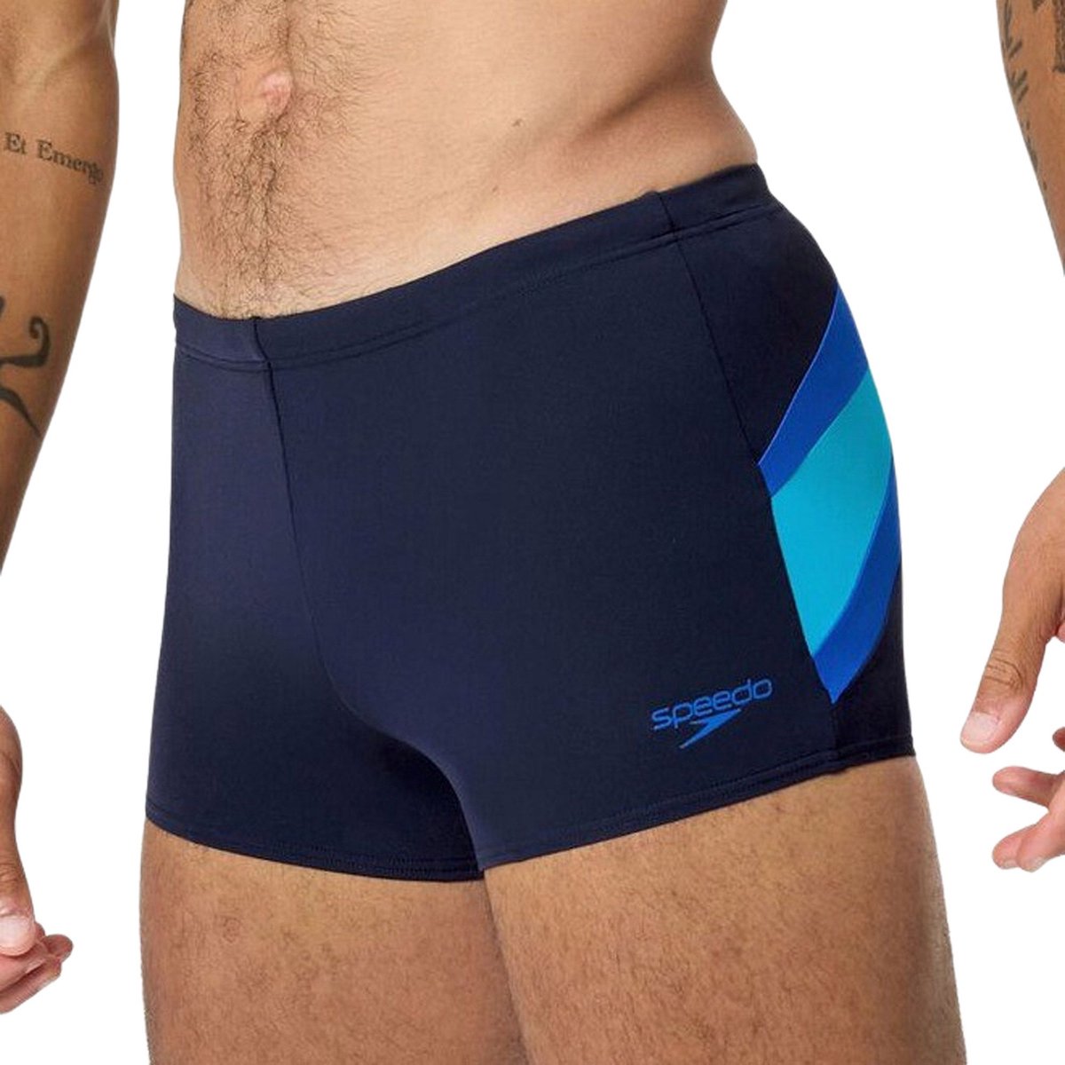 Speedo Hyperboom Aquashort Sport-Badehose für Herren – Marineblau