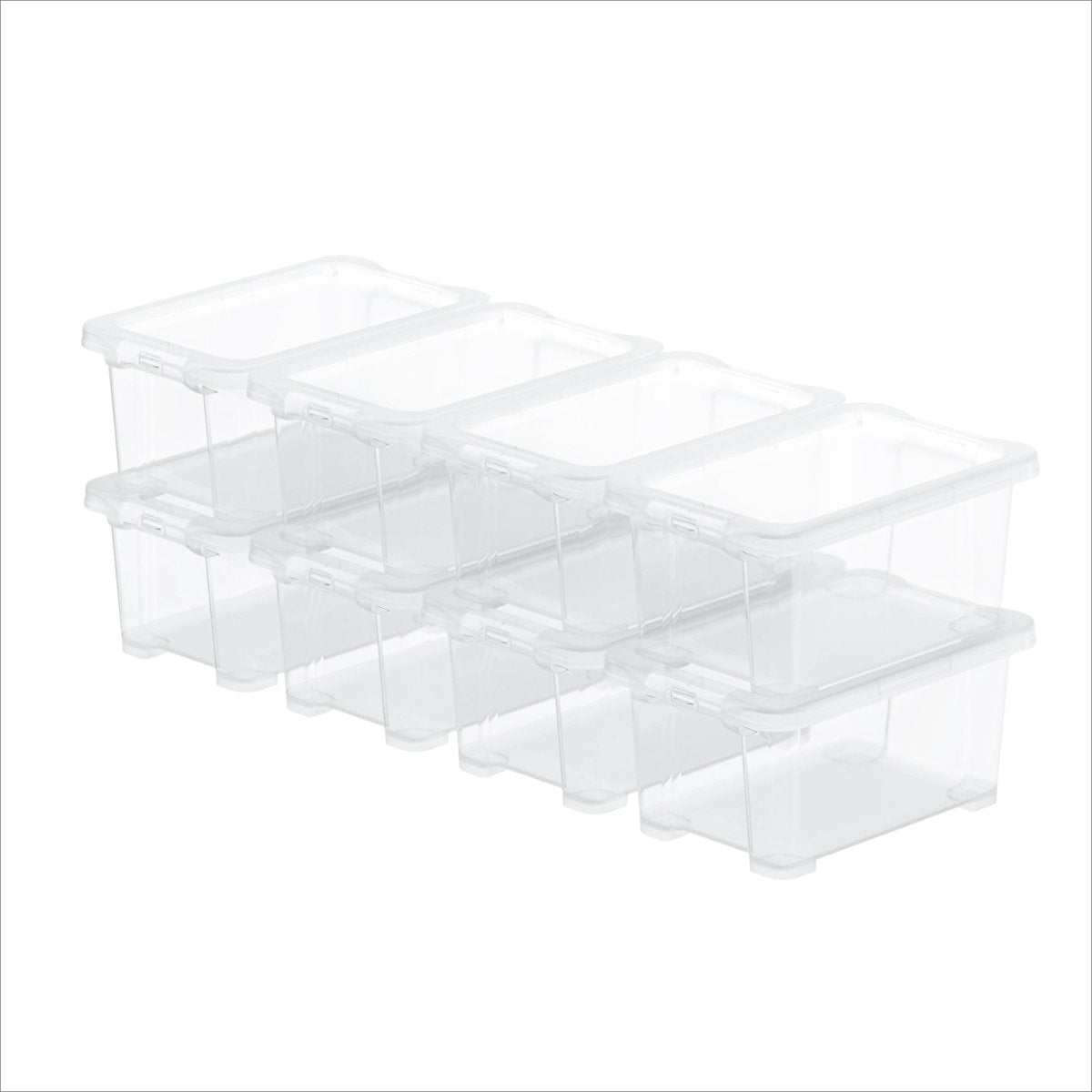 Rotho Core Basic Aufbewahrungsbox - 8er Set - stapelbar - 4 ltr