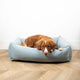 D d home – Hundebett Eden – wasserabweisender, waschbarer Bezug – Ozean – mittel 90 x 70 x 22 cm
