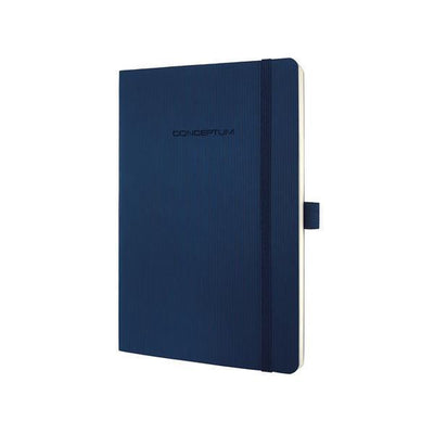 Sigel Notizbuch – Conceptum Pure – A5 – Softcover – Blau – 194 Seiten – 80 Gramm – Linie – Si-Co327