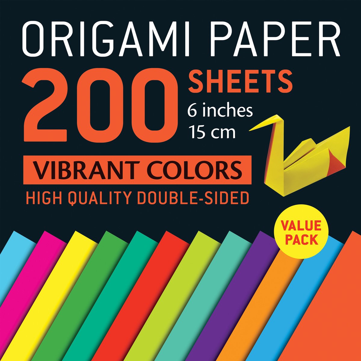 Origami-Papier 200 Blatt lebendige Farben 6 (15 cm)