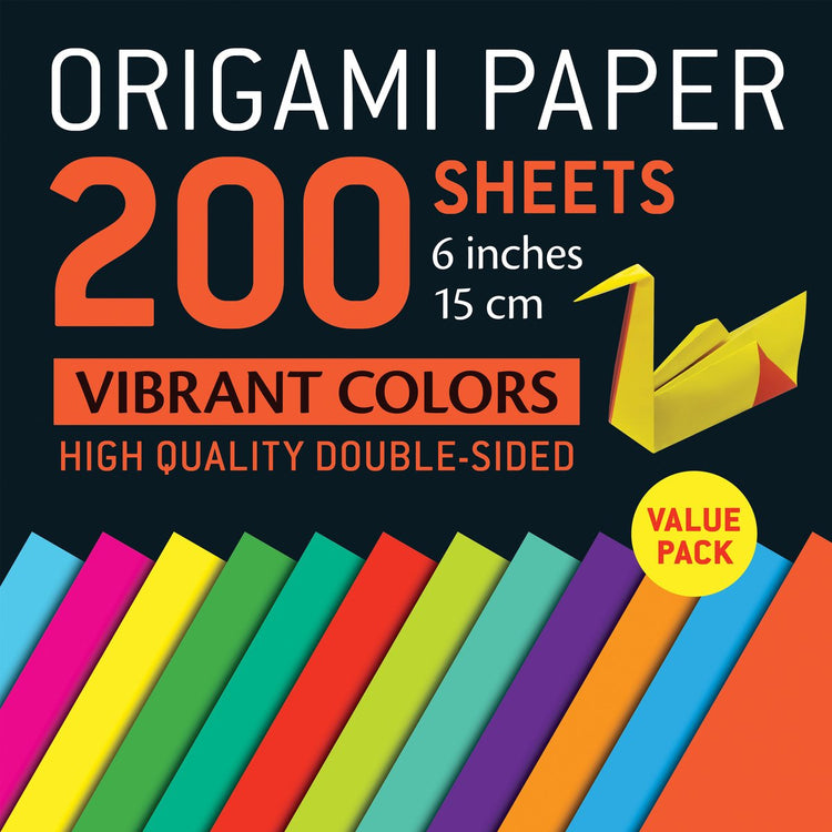 Origami-Papier 200 Blatt lebendige Farben 6 (15 cm)