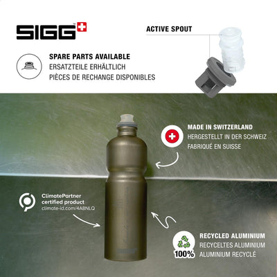 Sigg | move myplanet 0,75l rauchperle | Trinkflasche aus Aluminium