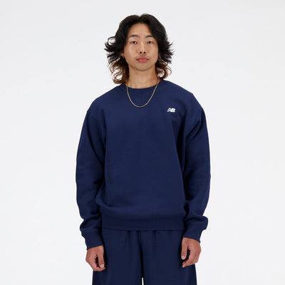 New Balance Sport Essentials Fleece Crew Herrenpullover – Marineblau