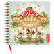 Comello Studio Pompidom 17-monatiges Familiennotiz-Tagebuch für 6 Personen (Softcover) Karussell 2027