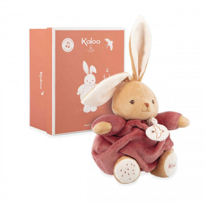 Kaloo Patapoouf - Kuscheltier - Musikkuscheltier - Burgunderrot - Hase