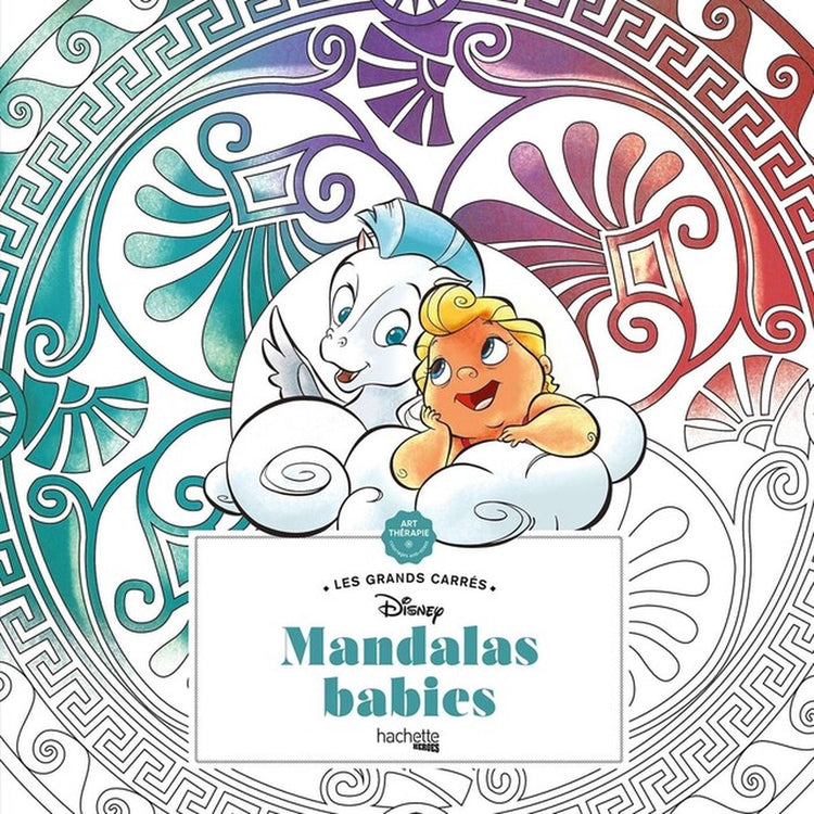 Hachette Helden Disney Les Grands Carrès Disney Mandalas Babys – Malbuch für Erwachsene