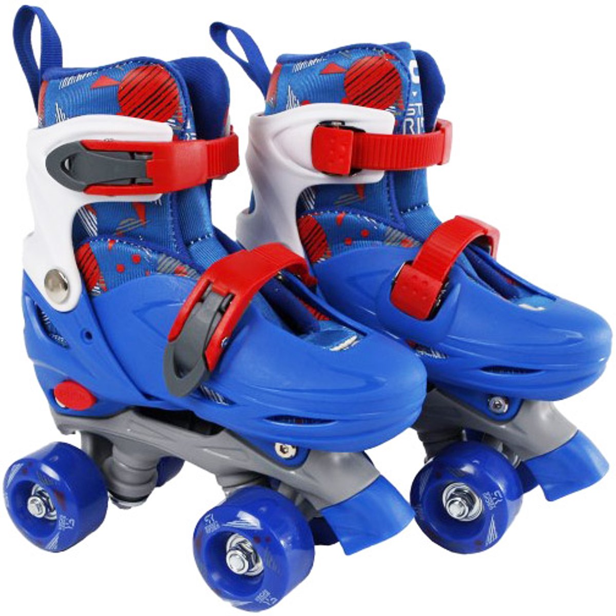 Street Rider Roller Skates Blau einstellbar, Größe 31-34