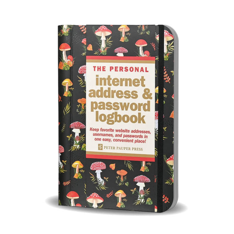 Peter Pauper Logbuch Internetadresse Passwort Pilze