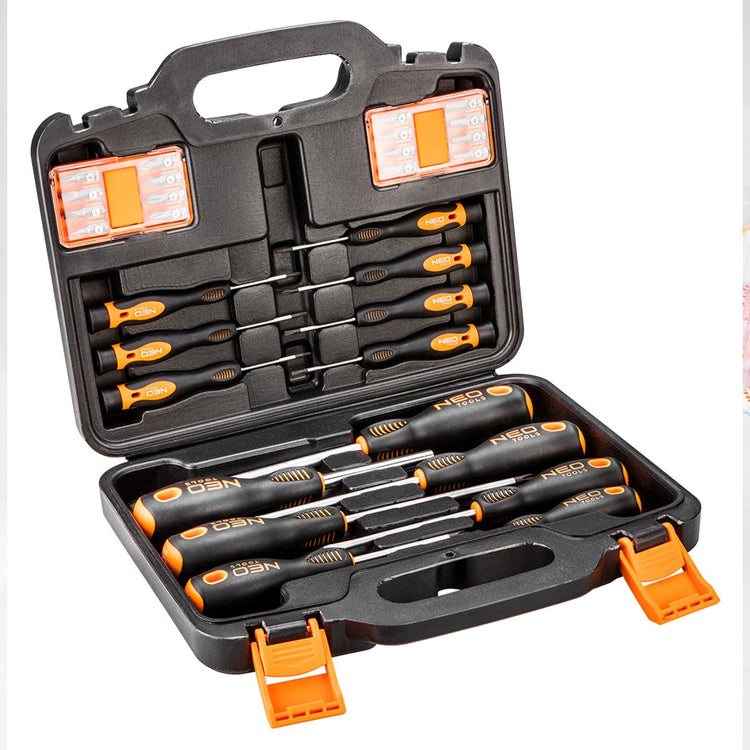 Grupa Topex Neo – Werkzeugset – 30-teilig – Stahl S2 – magnetische Spitze – ergonomischer Griff