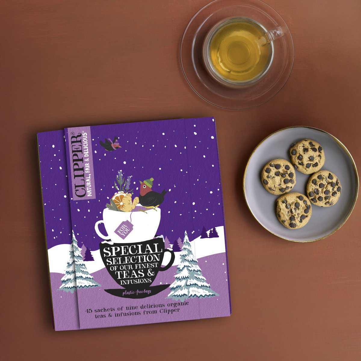 Clipper-Tee-Winter-Geschenkbox mit 9 köstlichen Geschmacksrichtungen