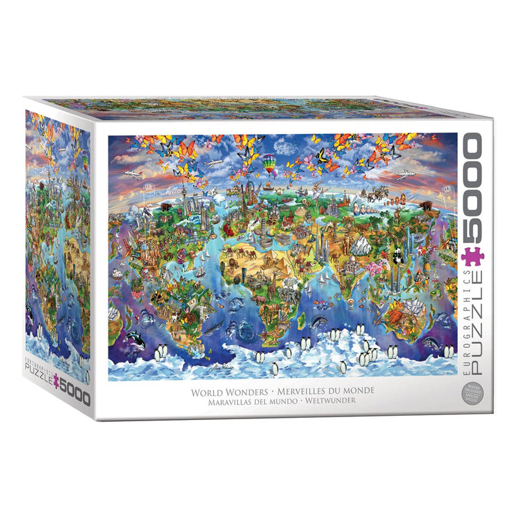 Eurographics – Wunder der Welt [Weltwunder] – Maria Rabinky – 5000 Teile 101,5 x 152,5 cm (B x H) – Puzzle