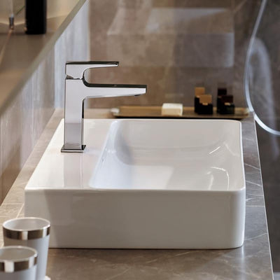 Hansgrohe Metropol Einhebel-Waschtischmischer 110 mit Ablaufstopfen weiß matt