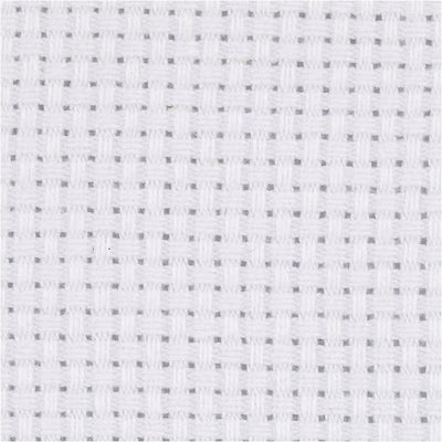 Creativ Company Aida, Größe 50x50 cm, 24 Quadrate je 10 cm, weiß, 1 Stück