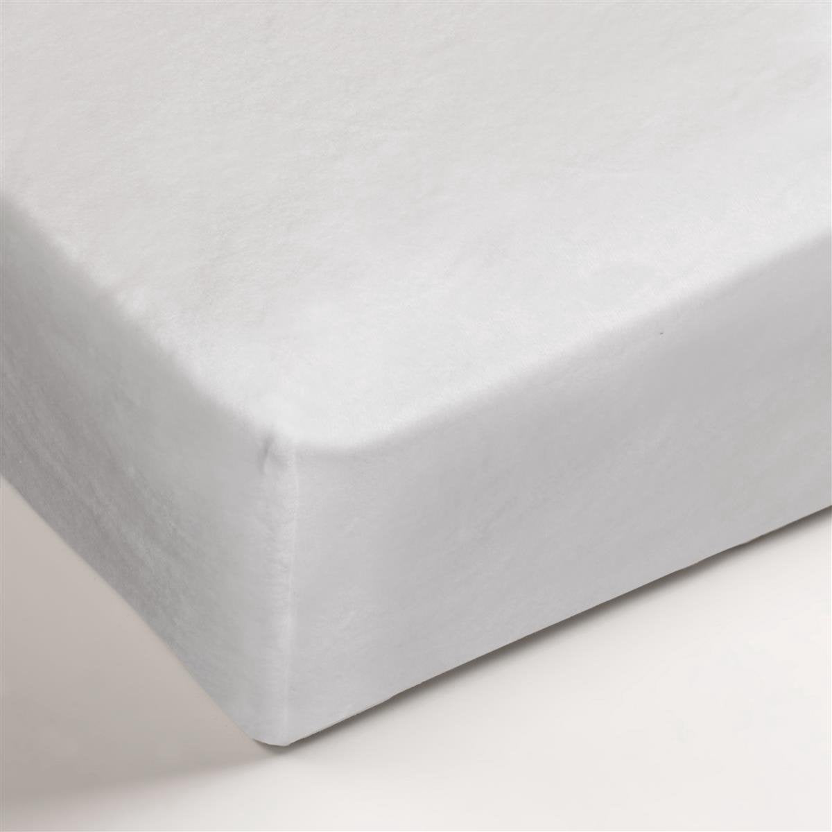 Ambiante – Polyester – Molton – Spannbettlaken – Doppelbett – 140 x 200 210 cm – weiß