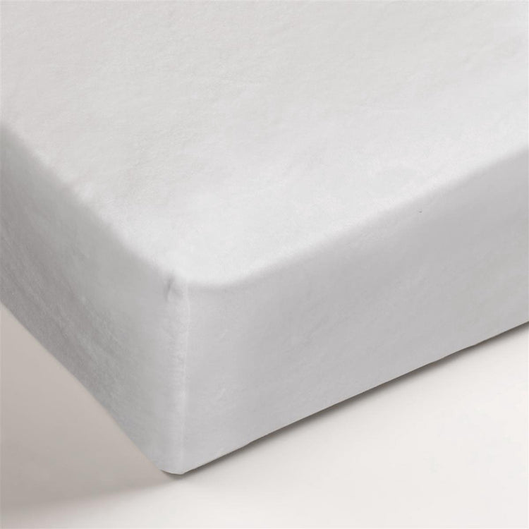 Ambiante – Polyester – Molton – Spannbettlaken – Doppelbett – 140 x 200 210 cm – weiß
