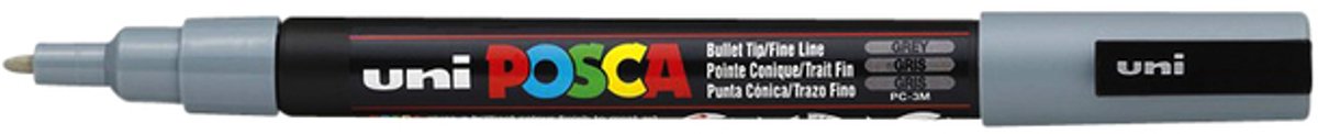 Posca Textmarker pc-3m grau (6 Stück)