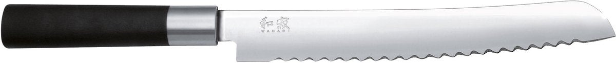 Kai Brotmesser Wasabi schwarz - 23 cm -
